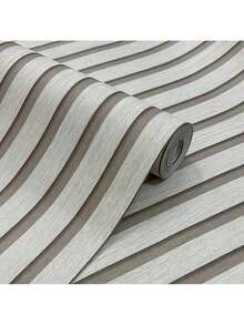 1卷米色木纹可移除、防撕裂、自粘墙纸，适用于卧室和客厅装饰，尺寸：17.7英寸 x 39.3英寸 / 118.1英寸 / 196.8英寸 / 393英寸 - 米色 - 查看 5