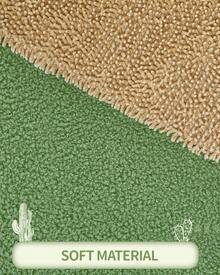 Árbol para gatos Cactus de 165 cm con 6 postes rascadores, 2 plataformas, 2 cuevas, cesta, bolas de peluche y cuerda de sisal. Apto para gatos de varios tamaños. Color verde y marrón. - marrón verdoso - Ver 8