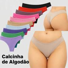 Set Of 10 Comfortable Panties Ideal For Everyday Wear 100% Cotton - 彩色 - 查看 4