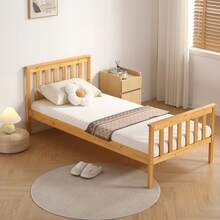 3ft Single Wooden Bed Frame In Pine - Pine - View 1