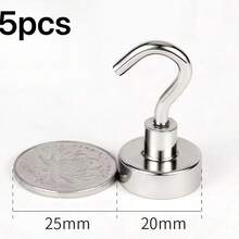 5/10pcs Heavy Duty Magnetic Hooks For Cruise Cabin Use And Home Organization, Ultra Strong Magnetic Hanging Hooks For Metal Surfaces, Perfect For Refrigerator, Toolbox, Kitchen Rack, Pantry Storage, Laundry Room, Garage, Barbecue Area, Office Desk, Dorm, Closet, Filing Cabinet, Workshop, Hobby Room, Seasonal Decoration, Cable And Accessory Management, Space Saving Multipurpose - Multicolor - View 8