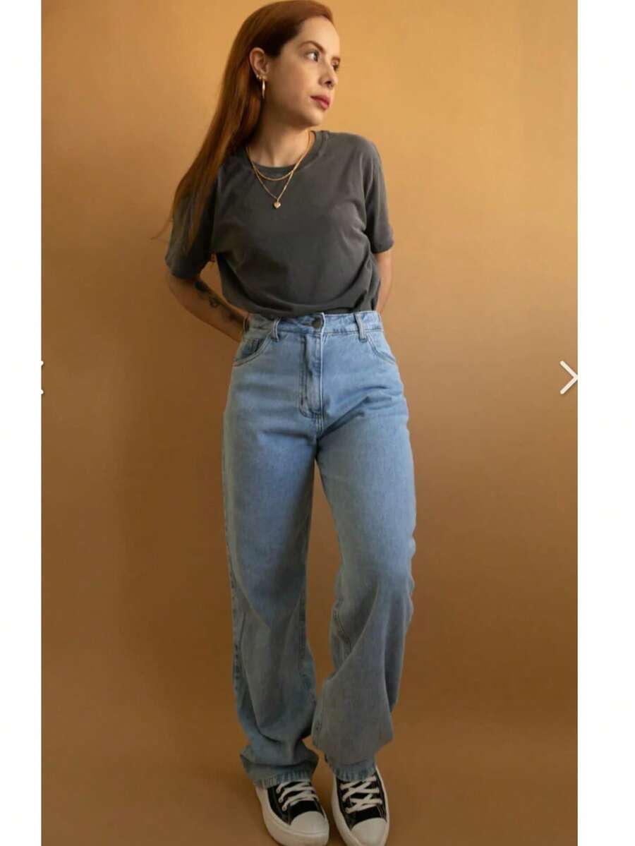 Wide Leg/Pantalona Jeans, Used 23820 - Blue Ambition - 查看 1