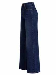 Women Jeans - Azul lavado oscuro - Ver 2
