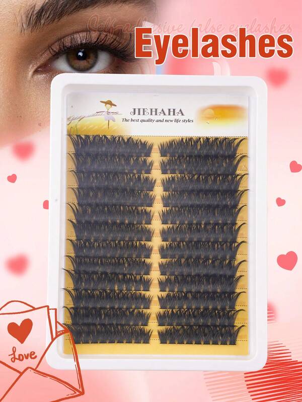80D 8-16mm Longitud de mezcla Rizo D, 216 piezas de pestañas sueltas, pestañas rizadas gruesas para extensiones de pestañas DIY, adecuadas para maquillaje diario o maquillaje de ojos de zorro/gato DIY para exteriores, extensiones de pestañas, estuche de pestañas portátil, escenario, boda, ropa para exteriores, trabajo diario, festivales, música y todo tipo de fiestas