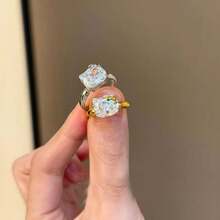 [2 Colors Available]Cute  Ring, Simple And Exquisite, With A High-End Feel, Unique Design, Stylish And Fun, Suitable For Women's Daily Wear - Golden  Ring - View 6