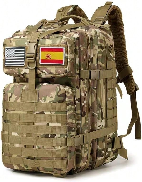 HAMGOO Tactical Backpack 45L With Molle System Large Capacity Military Waterproof For Emergencies Hiking And Camping - Backpack For Outdoor Activities - VÀ VERDECAMO - Xem 1