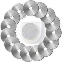 15pcs 45mm Rotary Cutter Blades, Sharp & Durable Blades With Clear Markings, Suitable For Quilting, Sewing, Crafting And Cutting Fabric & Leather - 15pcs - View 7