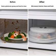LDQ Microwave Splash Guard And Steam Plate - Heat Resistant (Up To 450°C), Ventilated Cover, Suitable For Microwave Ovens And Convection Ovens, Can Be Used As A Multi-Purpose Food Cover/Strainer Plate - Fits Bowls, Plates, Dumplings, Vegetables. - Multicolor - View 7