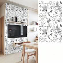 1卷小燕蝴蝶图案可移除壁纸,昆虫感应防水壁纸,适用于客厅、厨房、卧室、宿舍、家具装饰,秋季美学风格,易于安装DIY壁纸,45厘米*100厘米/300厘米/500厘米 - A - 查看 5