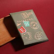 Personalized Double Letter Combination Passport Cover, Made Of Genuine Leather, Customizable Initial Passport Holder, Travel Stamp Customization Fashion ID Card Case, Ideal Gift For Her - one-size - View 14