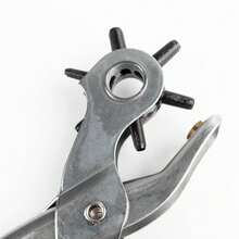 Multi-Function Hole Punch Pliers, Round, Flat, Oval Hole Puncher For Belts, Leather Goods - 2.0-4.5 Full Circular Hole - View 11