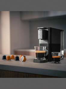 Cafetera à Capsules Cecotec Power Caps 20 - 1400W, 20 Bars, Thermoblock, Compatible Nespresso, Réservoir 700ml - Design Compact et Élégant - Café Court ou Long Personnalisé - Réglable pour Tasses - Mode Économie d'Énergie - Facile à Nettoyer avec Réservoir et Plateau Amovibles -  Antidérapante - Multicolore - Voir 4