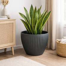 Interior Vaso Latia redondo rotomoldado Ø40x33 antracite - D - Ver 4