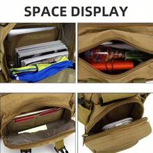 Mochila táctica de gran capacidad de 55L para hombres, mochila para senderismo, escalada, ejército, impermeable, para camping - Multicolor - Ver 6