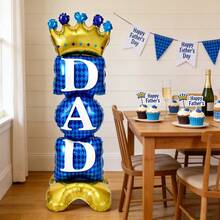 Balon folie DAD 157,48 cm, decorațiune pentru petrecerea de ziua tatălui, suvenir aniversar, balon de Ziua Tatălui, balon mare, decor pentru petrecere - Balon cu bază de Ziua Tatălui de 157,48 cm - Vizualizare 6