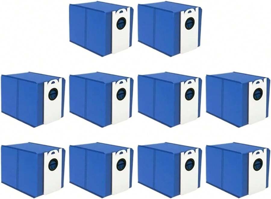 Dust Bags, Bobsweep Compatible, Replacement Parts For Ultravision Automatic Emptying Robotic Vacuum Cleaners, 10-Pack - C - View 1