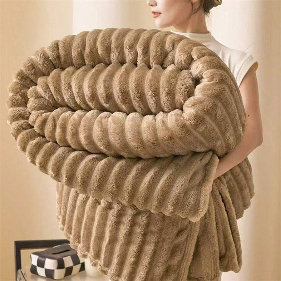 Bed Blankets & Towel Blankets - 卡其色 - 查看 1