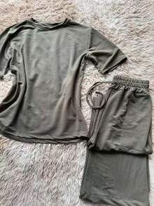 Casual Pocket Button Wedding - Army Green - View 2