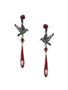 1 Pair Gothic Artistic Crystal Animal Pendant Earrings, Suitable For Party Or Cosplay Wear - Multicolor - View 2