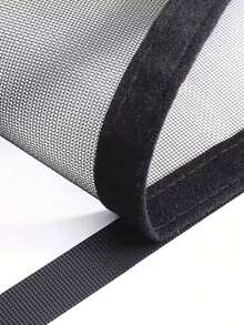 Invisible Black Fiberglass Mosquito & Fly Proof Window Screen, Breathable Mesh Net Curtain - Black Border Surround - View 2
