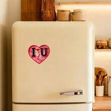 纸雕情书：心形磁铁，手心图案，写着“我❤️你”，层叠纸张营造出3D立体效果，最甜蜜的冰箱贴宣言 - A - 查看 6