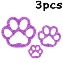 WENSIDUO 3pcs Cute Paw Print Patches,Kawaii Animal Paw Patches, Mix Cute Dog Paw Cat Paw, No-Sew Adhesive Embroidered Patches For Clothes, Accessories,Patches For Backpacks, Jeans, Pet Lover Gifts,There Are Three Styles: Large, Medium And Small - Cat Paw - View 14