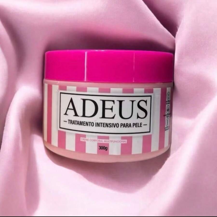 Adeus Creme Rosa Corporal 300g Estrias Celulite Foliculite Cheiro ...