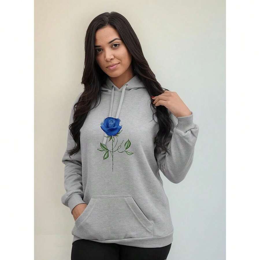 Pink And Blue Faith Women's Sweatshirt - Grey - View 1