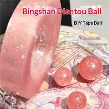 1pc - 2026 New Glitter Transparent Sticky Ball Colorful Sticky Ball Tape, Student Stress Relief Handmade Toy, Popular Toy For Boys And Girls, Interactive, Friendship Essential, Family, Hot Selling, Explosion Model, Gift For Boyfriend/Girlfriend, Birthday Gift, Party, Perfect Gift, Gift - Multicolor - View 3