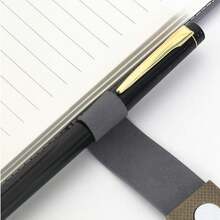 Cuaderno con cabeza de ciervo tamaño A5 con cierre magnético, libreta de negocios de cuero de vaca retro, diario de oficina - A5 Gris - Ver 2