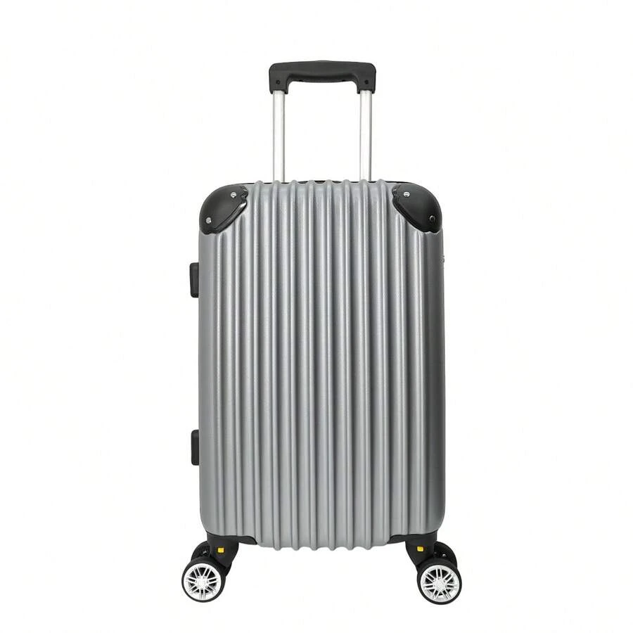 Maleta De Mano Para 10 Kg Ligera Rigida Impermeable - Plateado - Ver 1