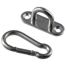 8pcs Stainless Steel Wall Mounting U-Shaped Hooks, Heavy Duty Hangers And Rings - Silver - View 4