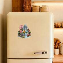 A Slice Of Theme Park Magic: Orlando Magnet With Raised Relief Castles & Rides, Joyful Details Capturing The Spirit Of Fun – Fridge-Ready Adventure - A - View 2
