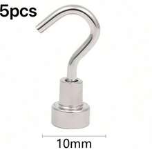 5/10pcs Heavy Duty Magnetic Hooks For Cruise Cabin Use And Home Organization, Ultra Strong Magnetic Hanging Hooks For Metal Surfaces, Perfect For Refrigerator, Toolbox, Kitchen Rack, Pantry Storage, Laundry Room, Garage, Barbecue Area, Office Desk, Dorm, Closet, Filing Cabinet, Workshop, Hobby Room, Seasonal Decoration, Cable And Accessory Management, Space Saving Multipurpose - Multicolor - View 12