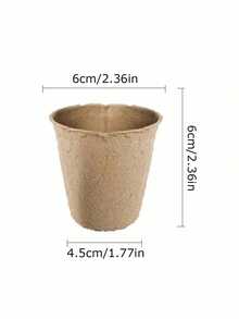 Pulp Seedling Pot, Disposable Seedling Cup, Seed Germination Pot, Seedling Pot, Flower Pot, Garden Planting Tool, Balcony, Garden Indoor Planting Tool - multicolor - View 7