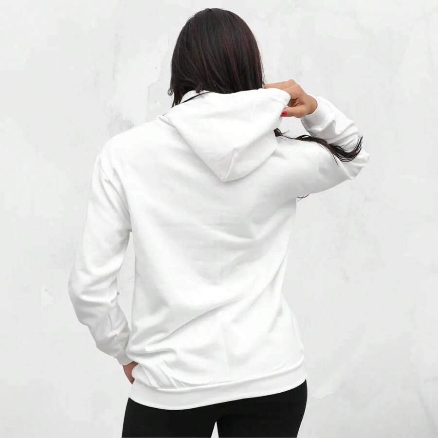 Pink And Blue Faith Women's Sweatshirt - Blanco - Ver 1