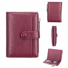 2026 New Women's Wallet & Card Holder 2-In-1, Zipper Short Wallet With Litchi Texture, Fashion Multi-Card Slots Coin Purse - Multicolor - View 13