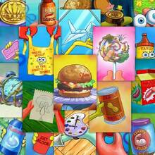 SpongeBob SquarePants 72pcs Assorted  Close-Up Creative & Fun Stickers For Scrapbooking, Phone Case, Water Bottle DIY Decoration - Multicolor - View 6
