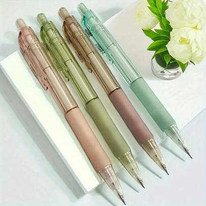 1支符合人体工学的自动铅笔，配有0.7毫米和0.5毫米笔芯，可替换式绘图套装，提供舒适的握感。