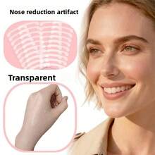 100/50/30/10pcs Invisible Nose Shaper Strips, Suitable For Small & Narrow Nose, Delicate Transparent PE Material, Suitable For Makeup And Cosplay - Multicolor - View 6