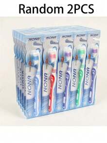 2/5/10pcs Soft Bristle Toothbrushes, Natural High Quality Manual Toothbrushes, Soft Bristles Suitable For Gums, Ultra Fine & Soft Adult Student Toothbrushes, Disposable Reusable Toothbrushes - Multicolor - View 11