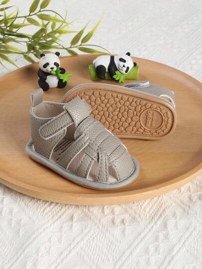 1 Pair Unisex Toddler Breathable Anti-Slip Sandals, Suitable For 0-1 Year Old Infant Boys And Girls, Fit For 1-12 Months Infants, Suitable For Spring, Summer And Autumn