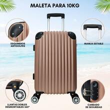 Maleta De Mano Para 10 Kg Ligera Rigida Impermeable - Azul - Ver 2