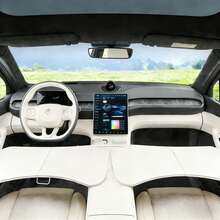 1个可折叠汽车座椅托盘，皮革材质，折叠/伸缩设计 - 坚固耐用的防滑表面，实用车载收纳配件，一键操作，节省空间的折叠桌，适用于轿车、SUV，兼容平板电脑、笔记本电脑、杯子、食物 - 车载收纳神器，方便工作、旅行、外出用餐 - 符合人体工程学的工作空间，兼容所有车型，汽车必备用品，理想的车载收纳之选 - 高級款 - 查看 6