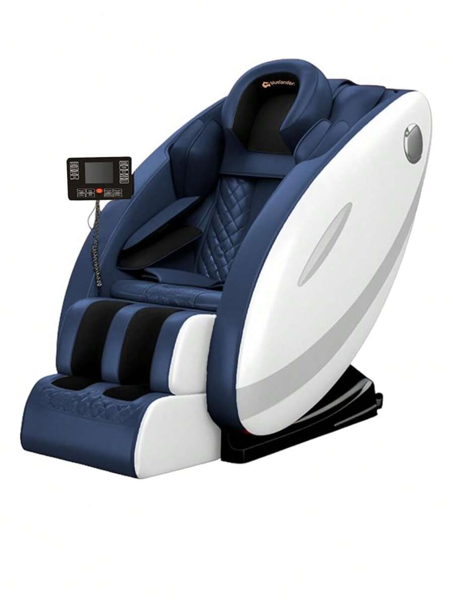 Sillón de Masaje Gravedad Cero, Terapéutico de Cuerpo Completo con Control Remoto (95 * 73 * 150 Cm). Bluelander - Azul Marino - Ver 1
