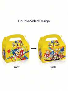 asmodee 6PCS/12PCS Cartoon Game Anime Figure Image Gift Box Classmate Partys Theme Party Supplies Gifts Package Handheld Paper Boxs Partys Small Gifts Packing Box - Multicolor - View 7