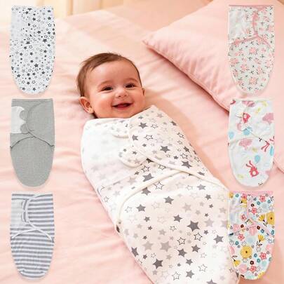 1/3 chiếc chăn quấn mềm mại và thoải mái cho trẻ sơ sinh, thích hợp cho mùa xuân/hè, phù hợp cho cả bé trai và bé gái, dễ sử dụng và quấn, phù hợp cho trẻ từ 0-3 tháng tuổi, quà tặng tuyệt vời cho lễ tắm bé, hoạt động ngoài trời, vật dụng cần thiết cho trẻ sơ sinh.