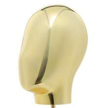 SENDERPICK Mannequin Head With Stand Head Circumference 52cm Tabletop Mannequin Head With Adjustable Height Stand - Gold - 查看 5