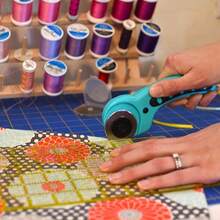 15pcs 45mm Rotary Cutter Blades, Sharp & Durable Blades With Clear Markings, Suitable For Quilting, Sewing, Crafting And Cutting Fabric & Leather - 15pcs - View 5