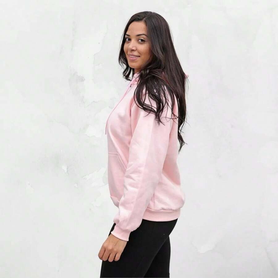 Pink And Blue Faith Women's Sweatshirt - Pink - View 1